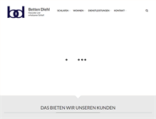 Tablet Screenshot of betten-diehl.de